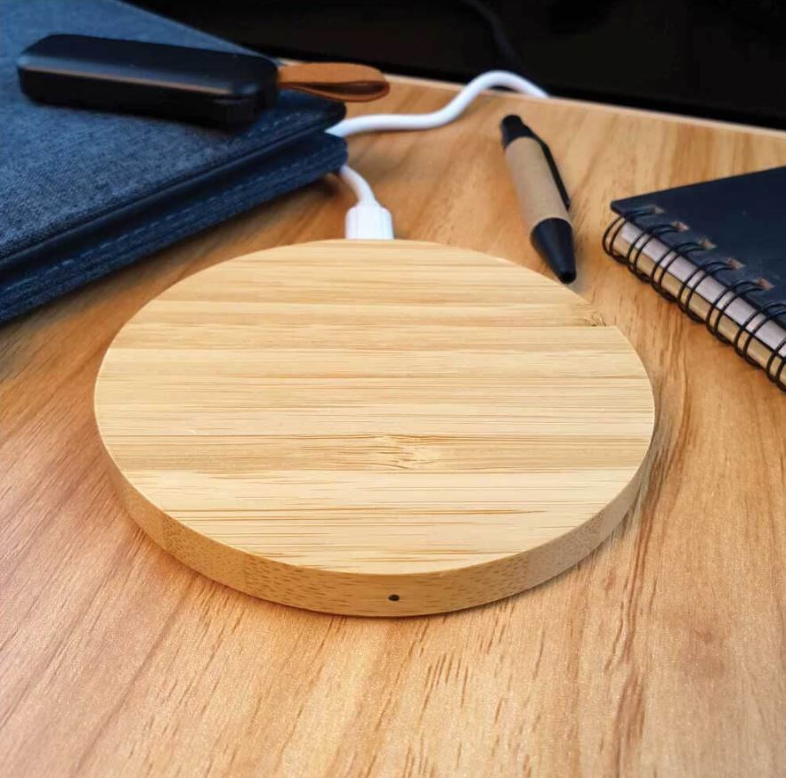 Bamboo Qi Charging Pad