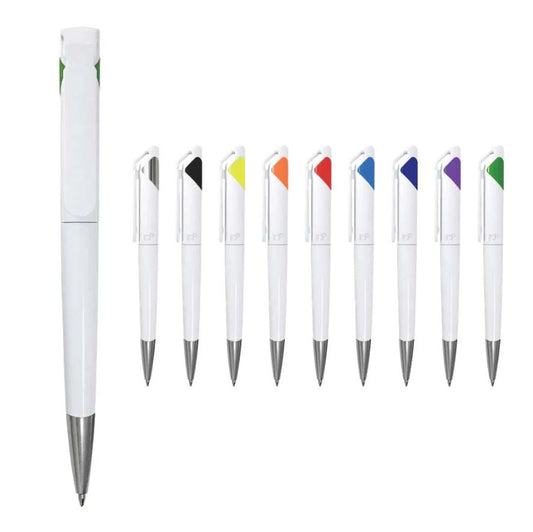 Multicolored Pen with Attachable Clip